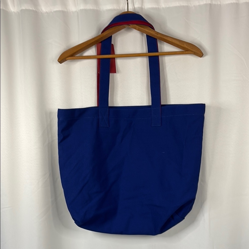 Esprit Blue and Red Tote Bag - Picture 10 of 11